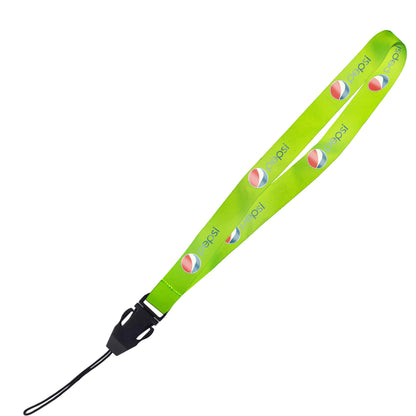 Hi-Viz Lanyard DTF Full Colour Reflective Print D/Sided with Cellphone Clip