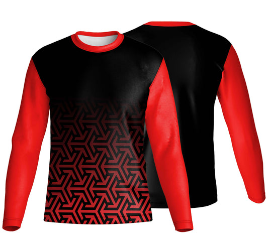 Unisex Long Sleeve Crew Neck T-Shirt | Fitted Sleeves