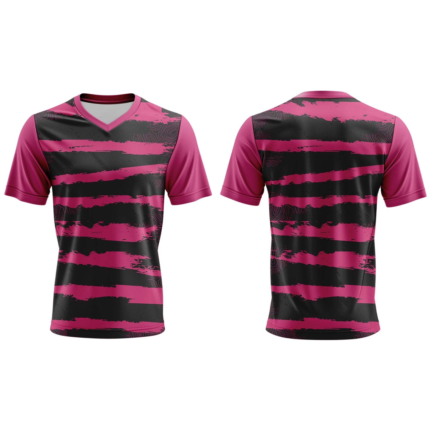 V-Neck Short Sleeve Soccer Shirt | Fitted Sleeves