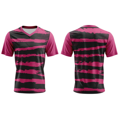 V-Neck Short Sleeve Soccer Shirt | Fitted Sleeves