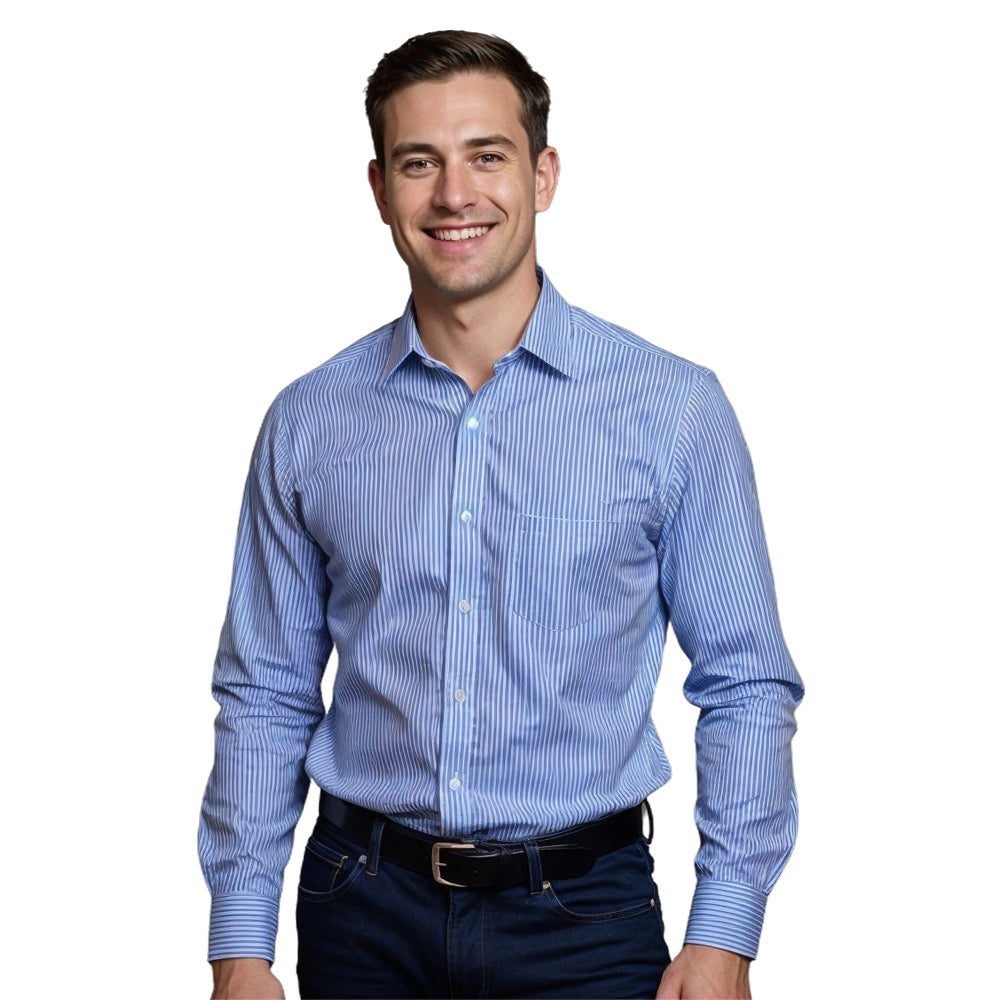 Vertigo Vertical Stripe Lounge Shirt Men’s
