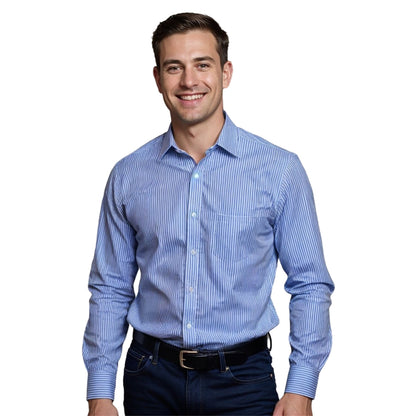 Vertigo Vertical Stripe Lounge Shirt Men’s