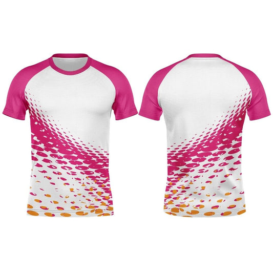 Mens Athletic Crew Neck Short Sleeve T-Shirt | Raglan Sleeve