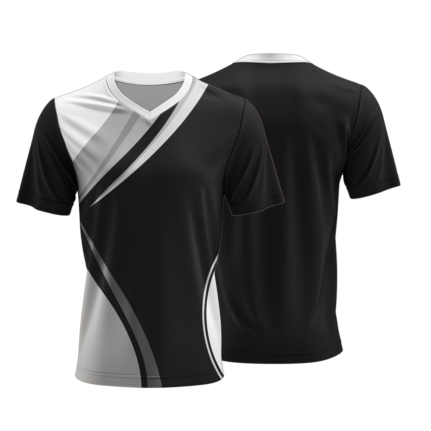 Unisex Dye Sublimated Short Sleeve V-Neck T-Shirt | Birdseye | Corporate Design