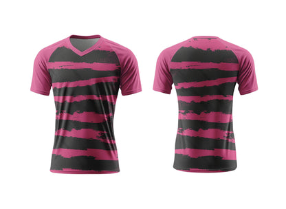Kids V-Neck Short Sleeve Soccer Shirt | Raglan Sleeves