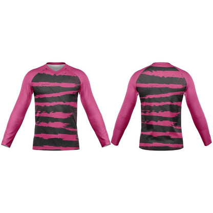 Kids V-Neck Long Sleeve Soccer Shirt | Raglan Sleeves