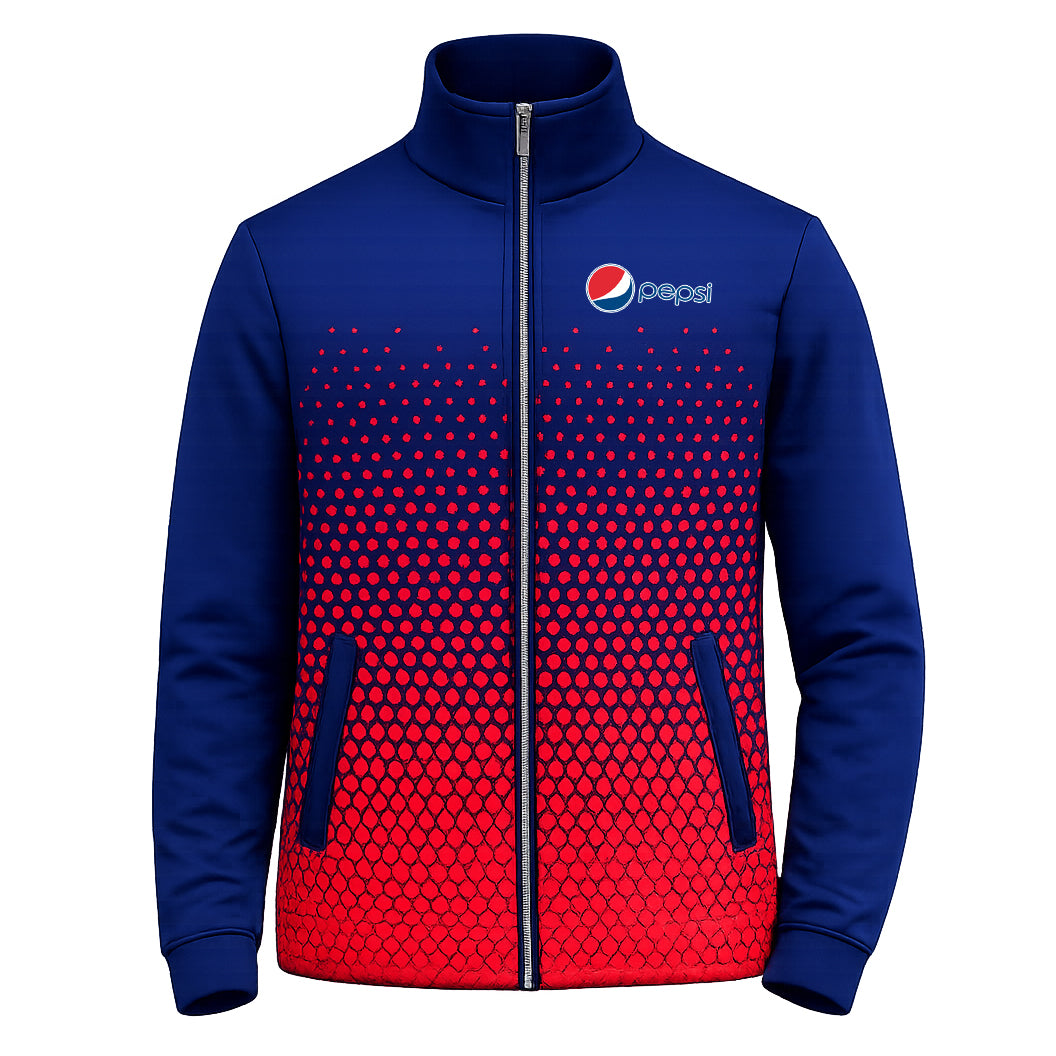 Kid’s Dye Sublimated Triacetate Tracksuit Jacket (Open Hem & Cuffs)