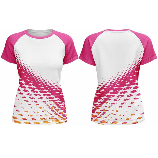 Ladies Athletic Crew Neck Short Sleeve T-Shirt | Raglan Sleeve