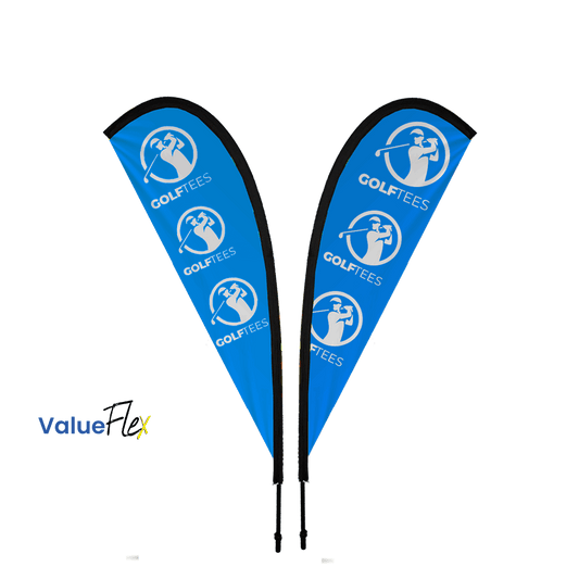 ValueFLEX Teardrop Banner 2m Double sided, Complete