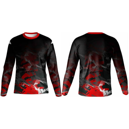 Kids Crew Neck Long Sleeve Fishing T-Shirt | Fitted Sleeve