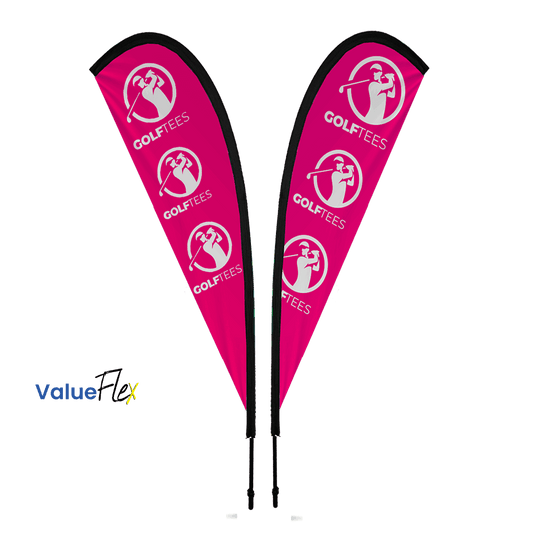 ValueFLEX Teardrop Banner 4m Double sided, Complete