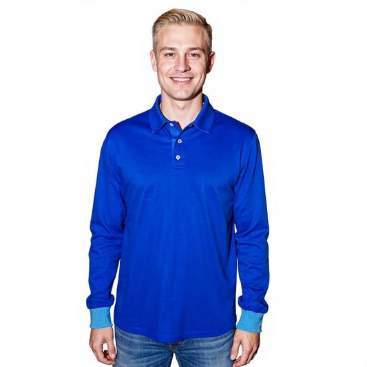 Sea Biscuit Combed Cotton Long Sleeve Golfer
