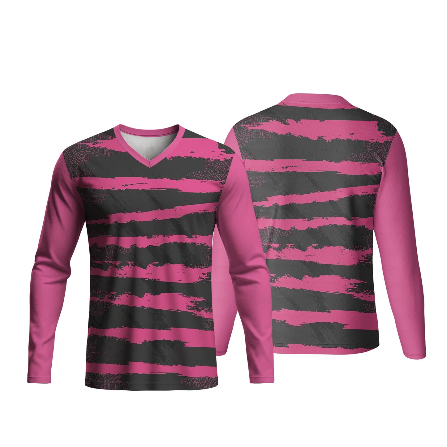 Kids V-Neck Long Sleeve Soccer Shirt | Fitted Sleeves