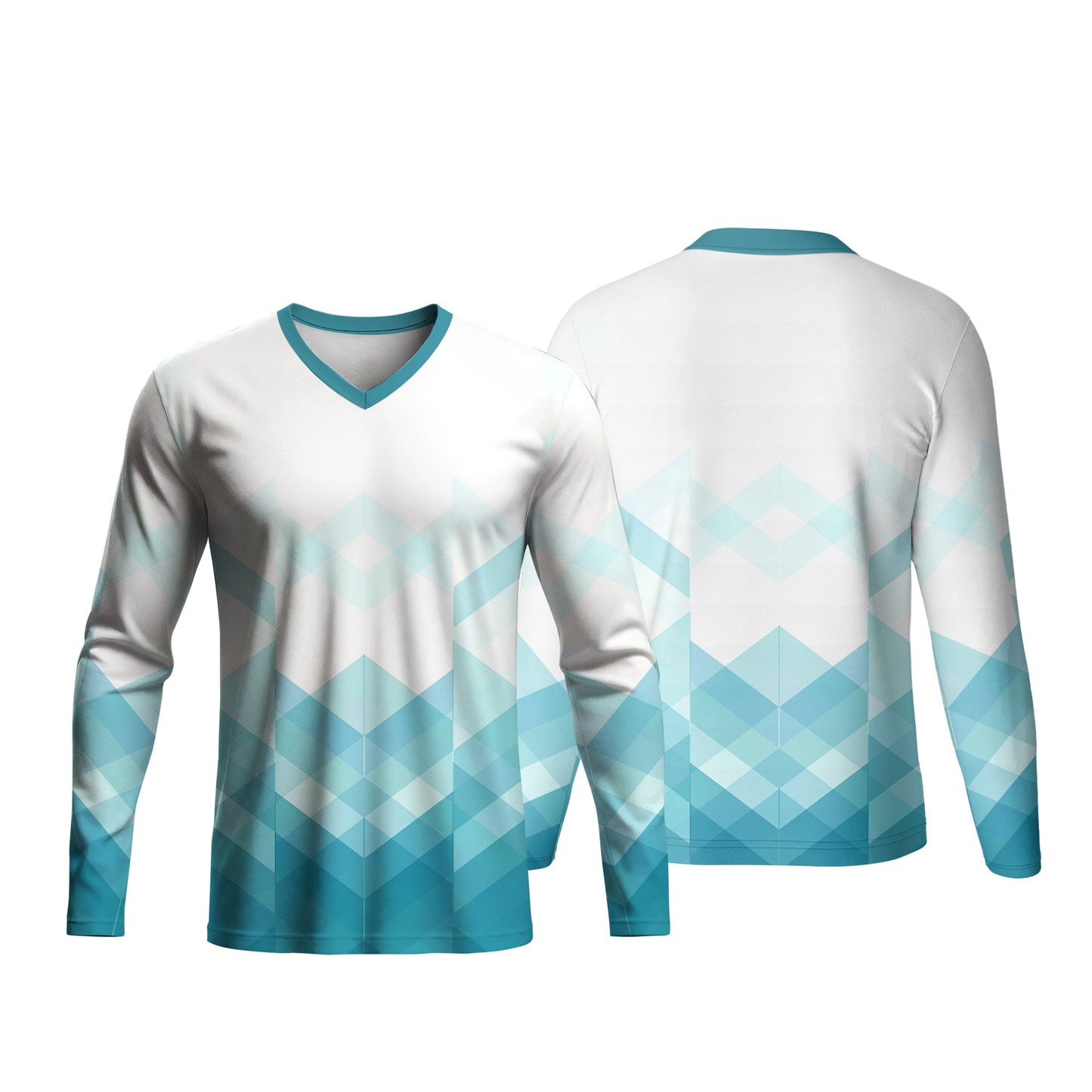 Kids V-Neck Long Sleeve Soccer Shirt | Fitted Sleeves
