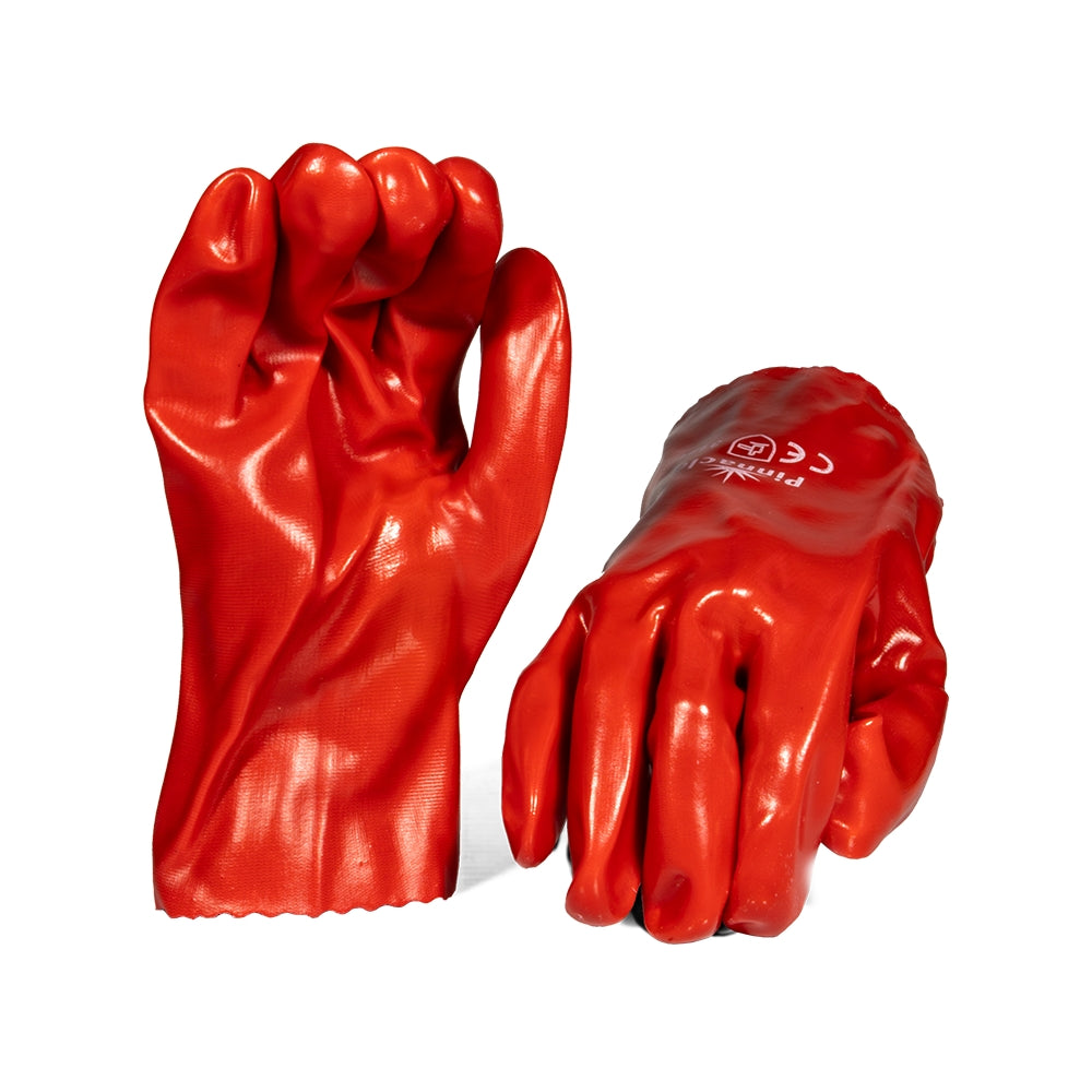 PVC Red Open Cuff Glove 27cm – Pack Of 12 Pairs