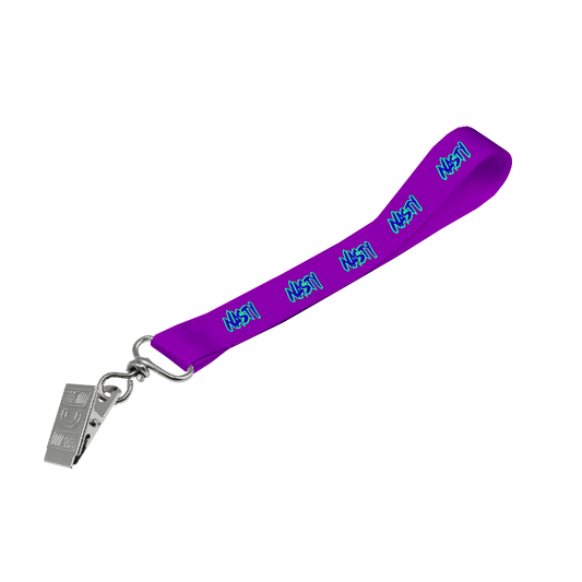Satin Wrist Phone Strap D/Sided Print with Crocodile Clip 15 x 340mm
