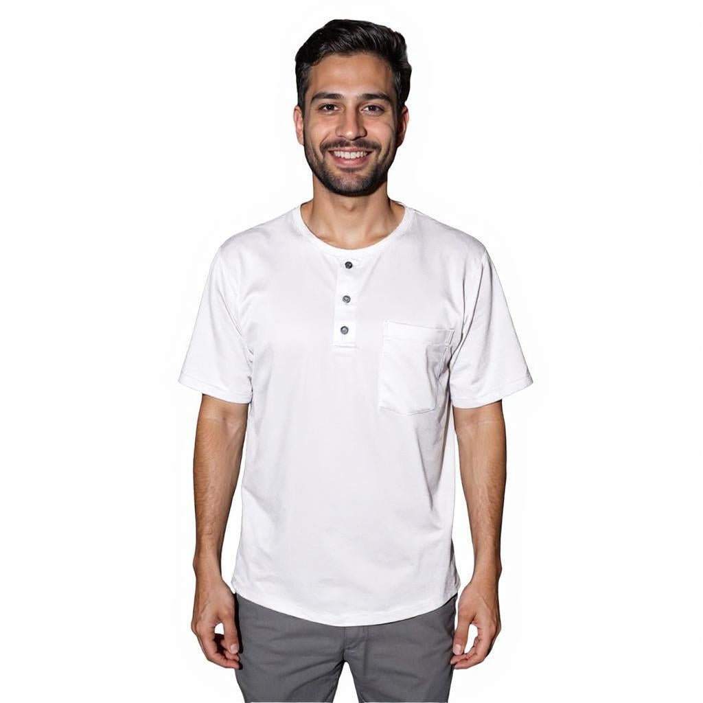 Maasai Buttoned Round Neck Scrubs Men’s