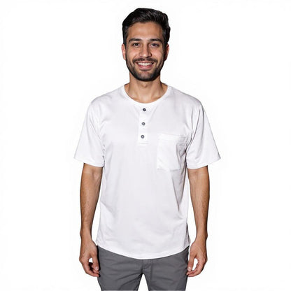 Maasai Buttoned Round Neck Scrubs Men’s