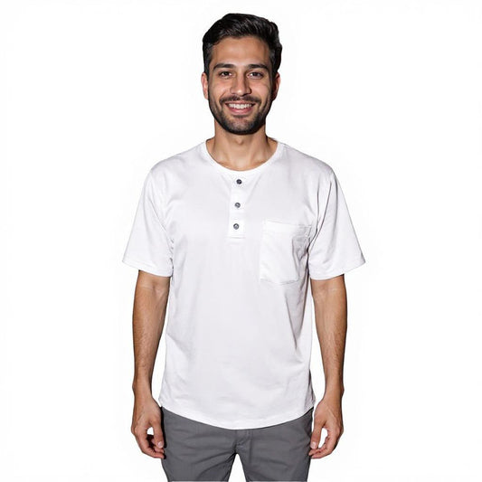 Maasai Buttoned Round Neck Scrubs Men’s