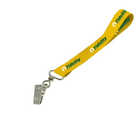 Hi-Viz Wrist Phone Strap DTF Print D/Sided with Crocodile Clip