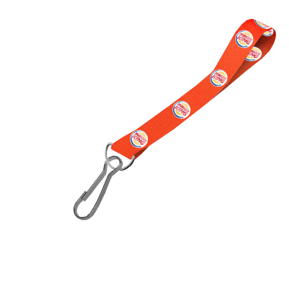 Hi-Viz Wrist Phone Strap DTF Full Colour Reflective Print D/Sided with Swivel Hook