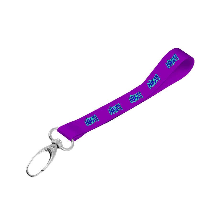 Satin Wrist Phone Strap D/Sided Print with Lobster Clip 25 x 340mm
