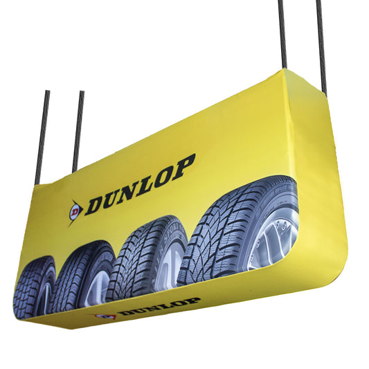 Hanging Box Banner Double Sided Print  2000 X 800 X 300mm