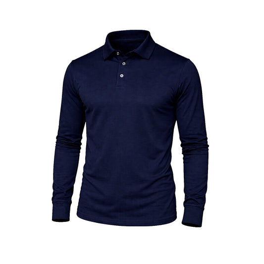 Sea Biscuit Combed Cotton Long Sleeve Golfer