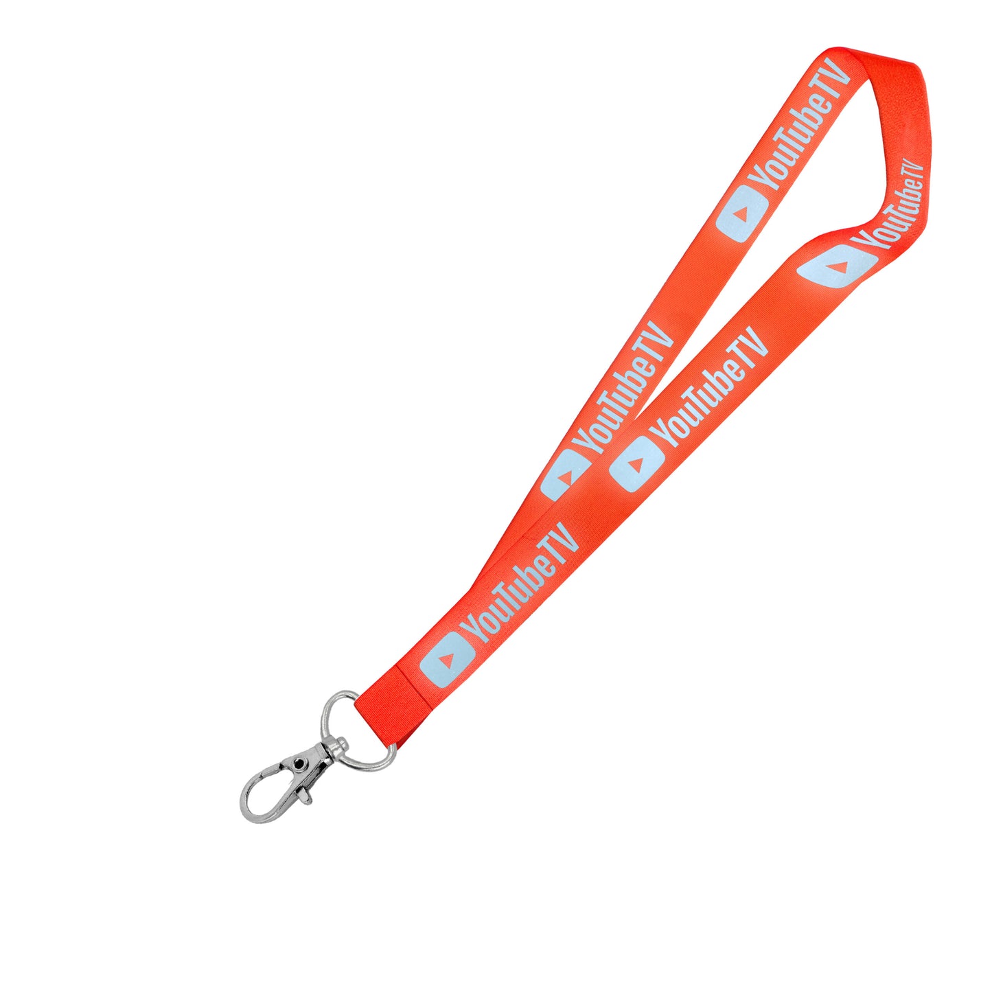 Hi-Viz Lanyard Silver Reflective Print D/Sided with Snap Hook