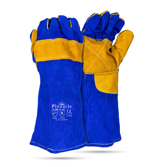 Blue Lined Yellow Palm Welding Glove 8 – Pack Of 12 Pairs