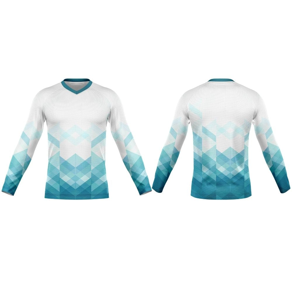 V-Neck Long Sleeve Soccer Shirt | Raglan Sleeves