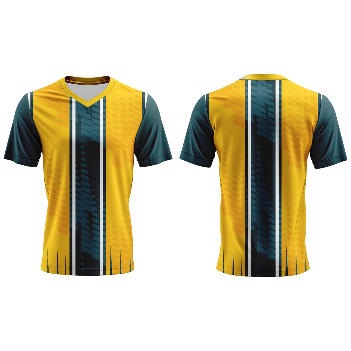 Kids V-Neck Short Sleeve Soccer Shirt | Fitted Sleeves