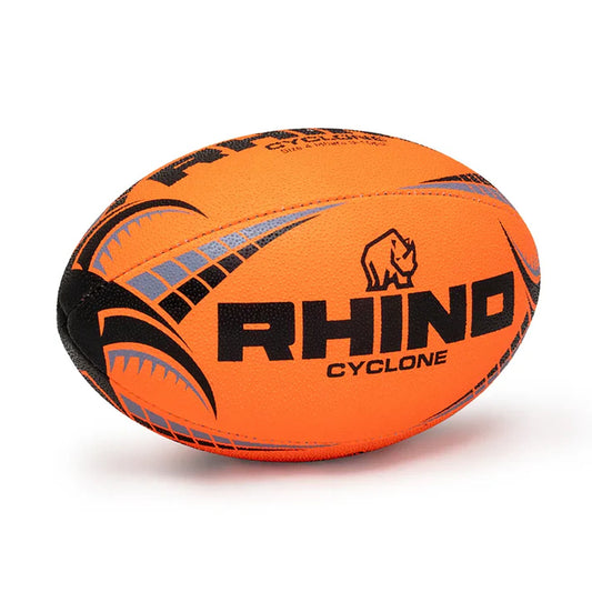 RHINO CYCLONE XV TRAINING RUGBY BALL Orange