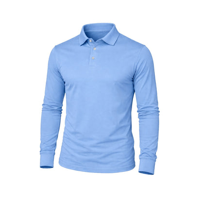 Sea Biscuit Combed Cotton Long Sleeve Golfer