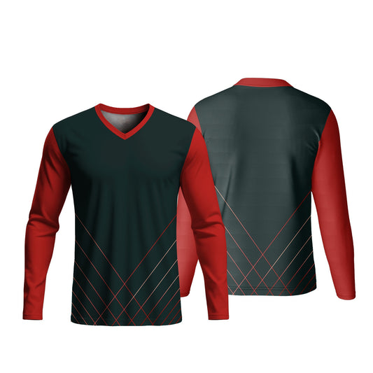 Unisex Long Sleeve V-Neck T-Shirt | Sport Tec | Sport Design