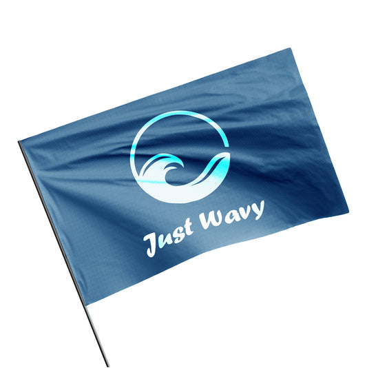 Waving flag 600mm x 400mm, Single Sided, (MOQ 25)
