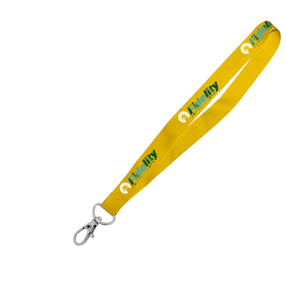 Hi-Viz Lanyard DTF Full Colour Reflective Print S/Sided with Snap Hook