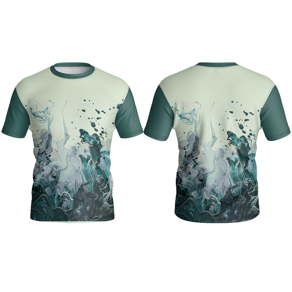 Kids Crew Neck Short Sleeve Fishing T-Shirt | Fitted Sleeve