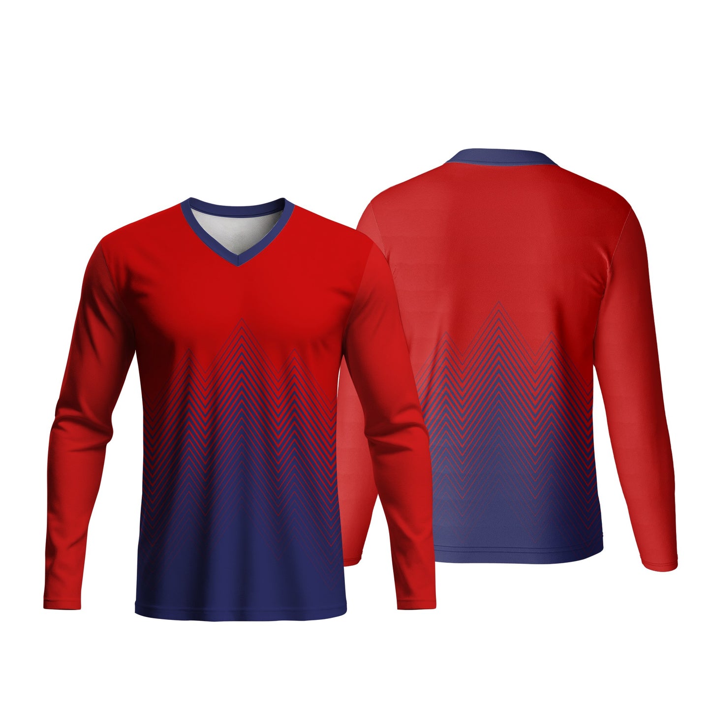 Kids V-Neck Long Sleeve Soccer Shirt | Fitted Sleeves