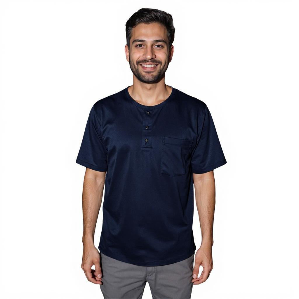Maasai Buttoned Round Neck Scrubs Men’s