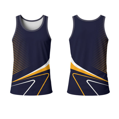 Mens Athletic Crew Neck Vest | Normal Back