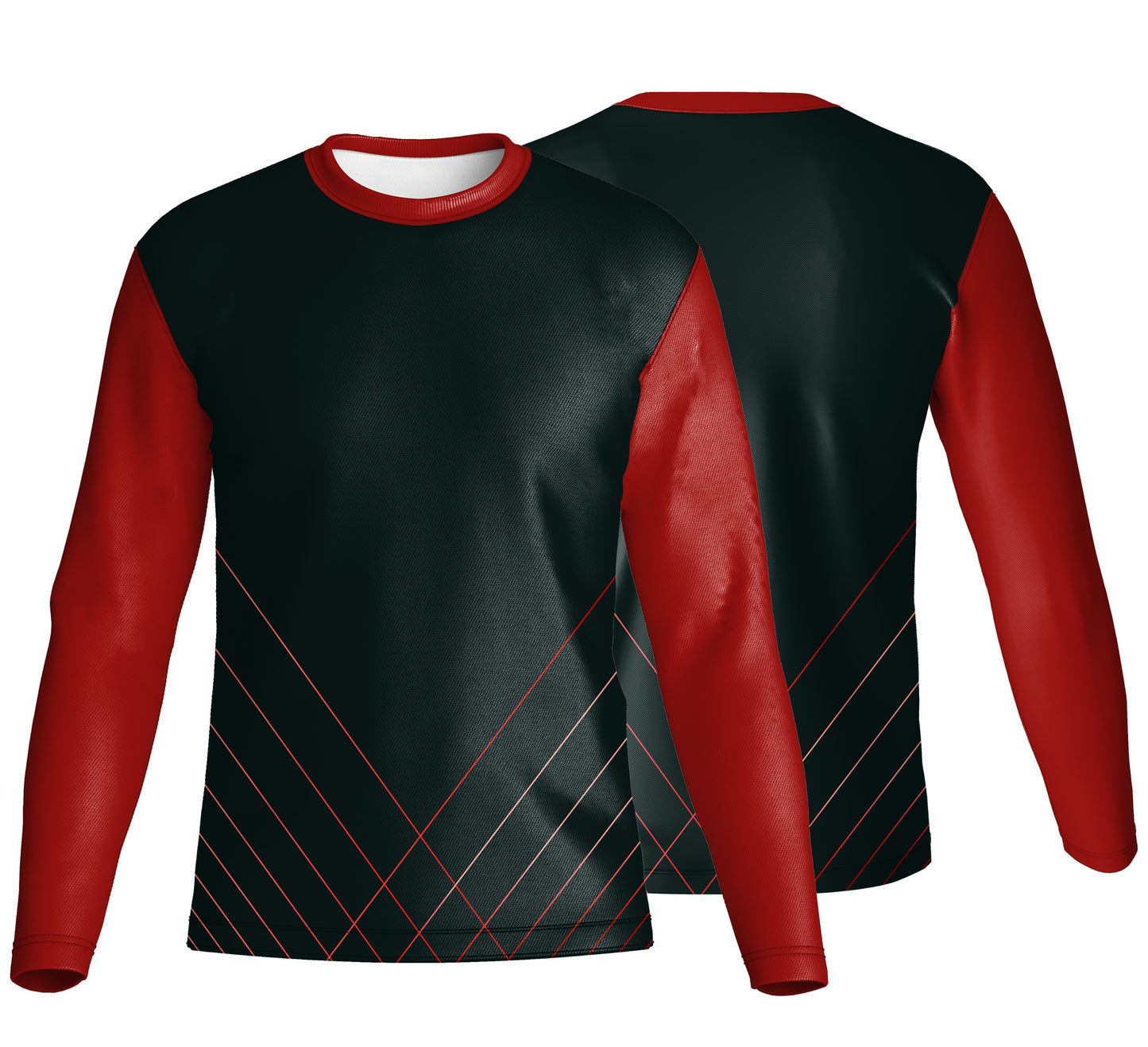 Unisex Long Sleeve Crew Neck T-Shirt | Birdseye | Sport Design