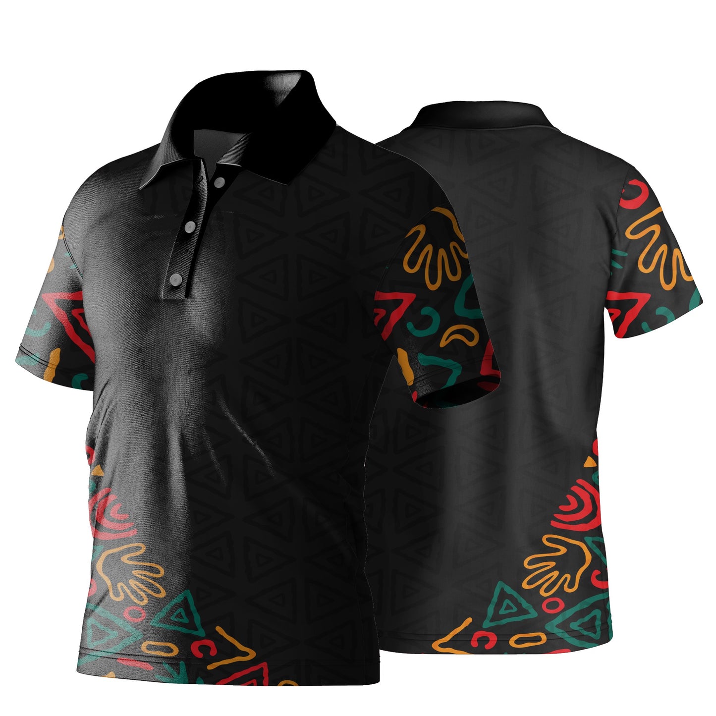 Unisex Golf Shirt | Pique Knit | Africa Design