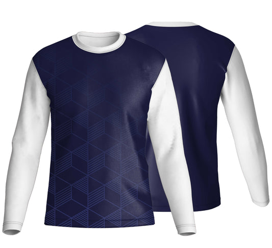 Unisex Dye Sublimated Long Sleeve Crew Neck T-Shirt | Drop Needle Square | Corporate Design