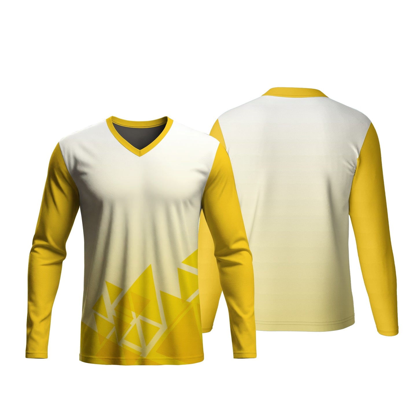 Unisex Dye Sublimated Long Sleeve V-Neck T-Shirt | Birdseye | Corporate Design