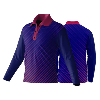 Unisex Long Sleeve Golf Shirt | Birdseye | Sport Design