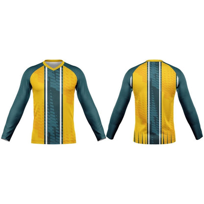 V-Neck Long Sleeve Soccer Shirt | Raglan Sleeves