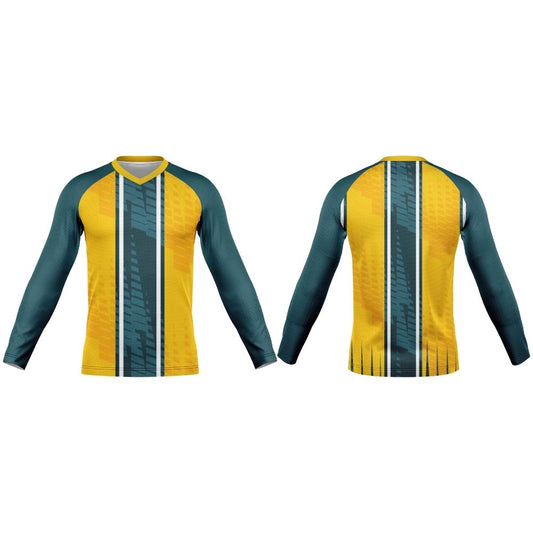 V-Neck Long Sleeve Soccer Shirt | Raglan Sleeves