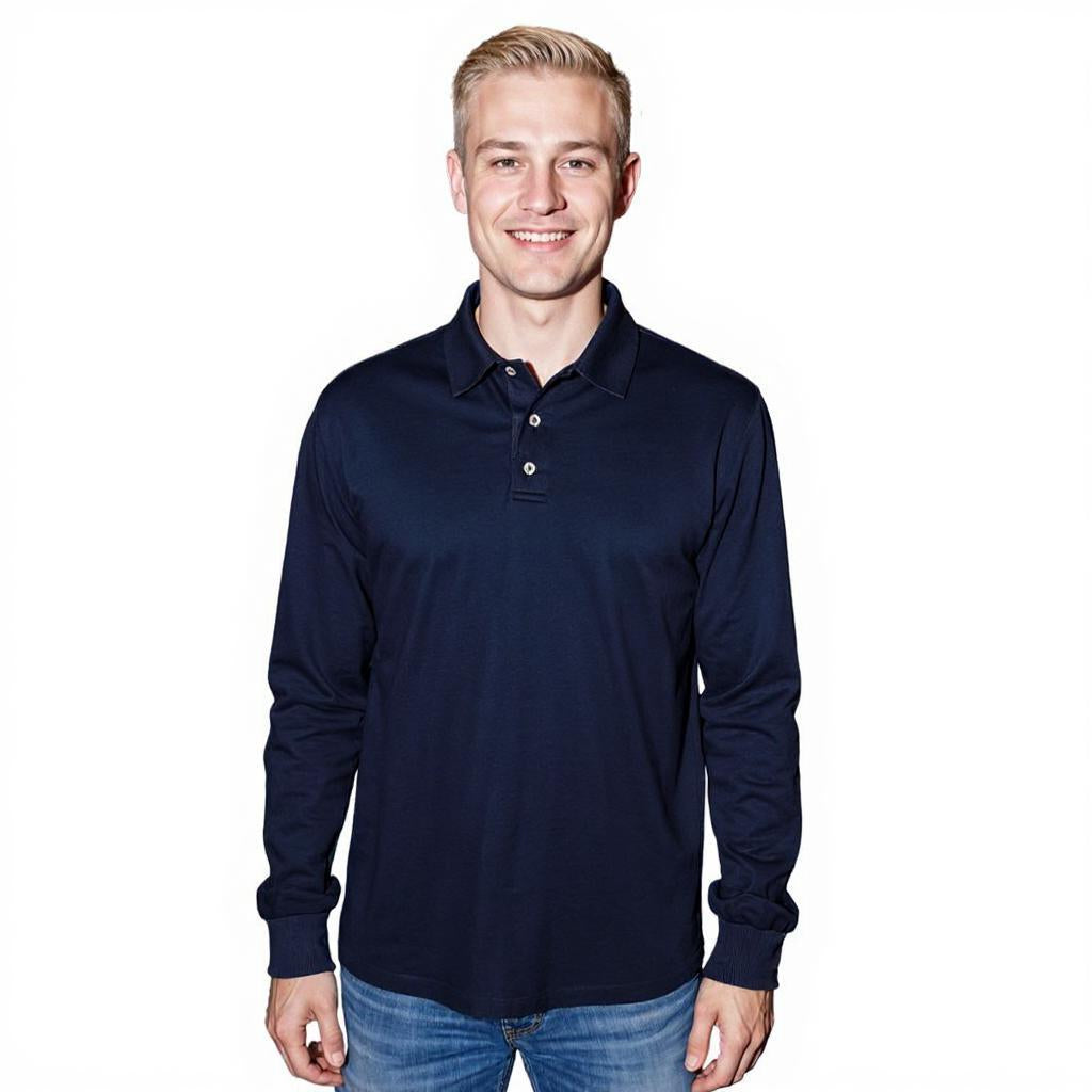 Sea Biscuit Combed Cotton Long Sleeve Golfer