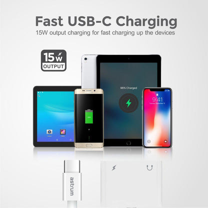 AS045 USB-C to Audio Aux DAC + USB-C Adapter
